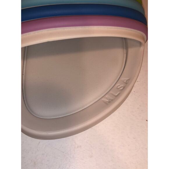 MLSA Melissa Rainbow Striped Beach Slides NEW! US 8, EUR 39 - Picture 4 of 9